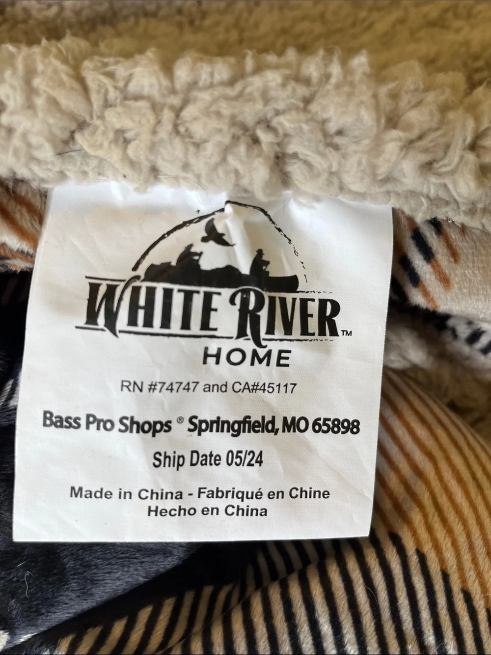 Plaid Home Bedding Throw Blanket in Tan, Black, and Cream 88x90